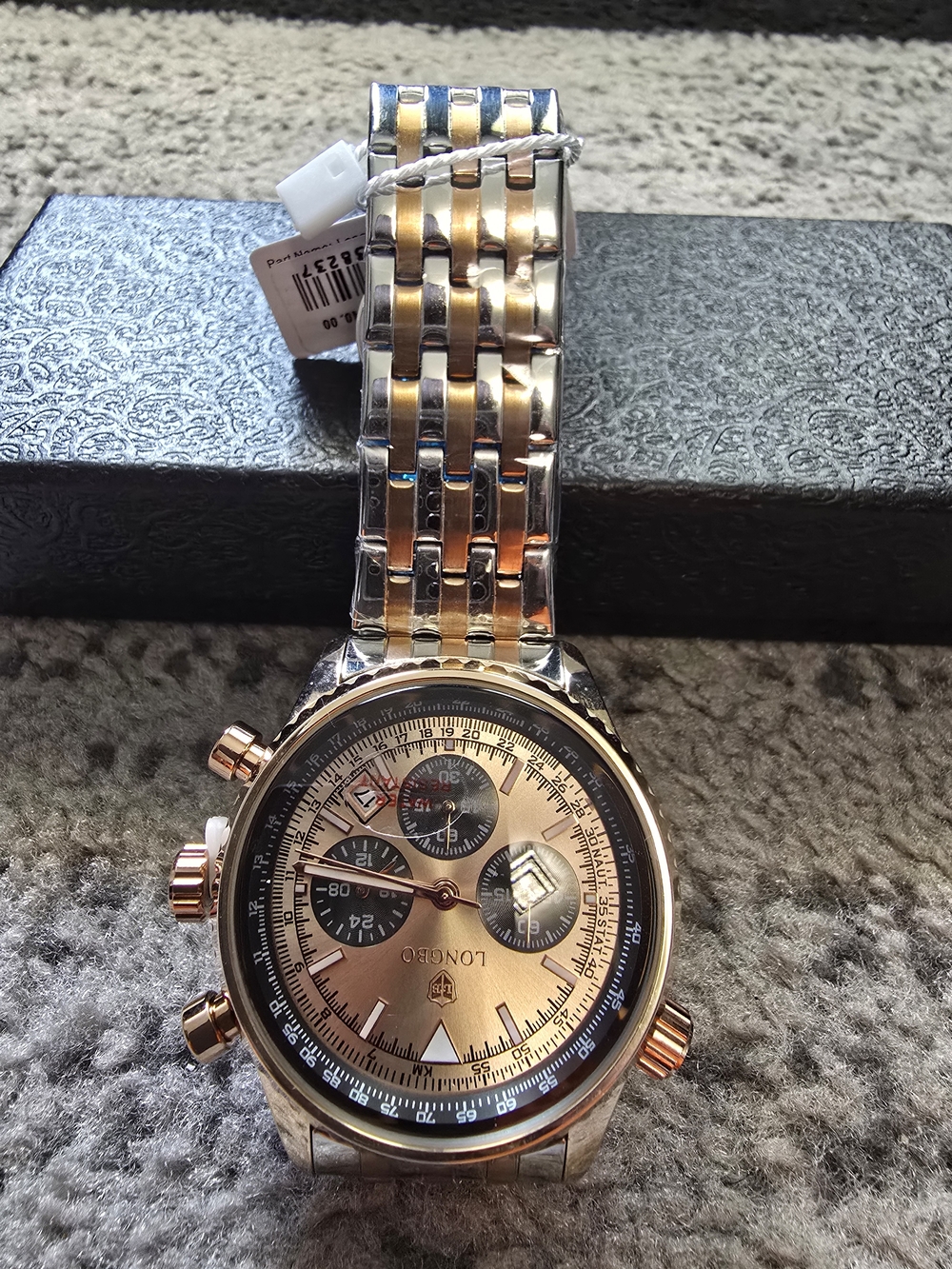 Men's Two-Tone Gold Chronograph Watch